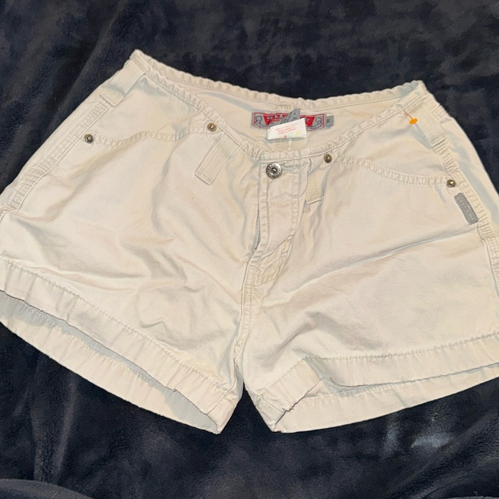 VINTAGE SILVER JEAN SHORTS